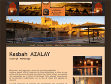 Tablet Screenshot of kasbahazalay.com